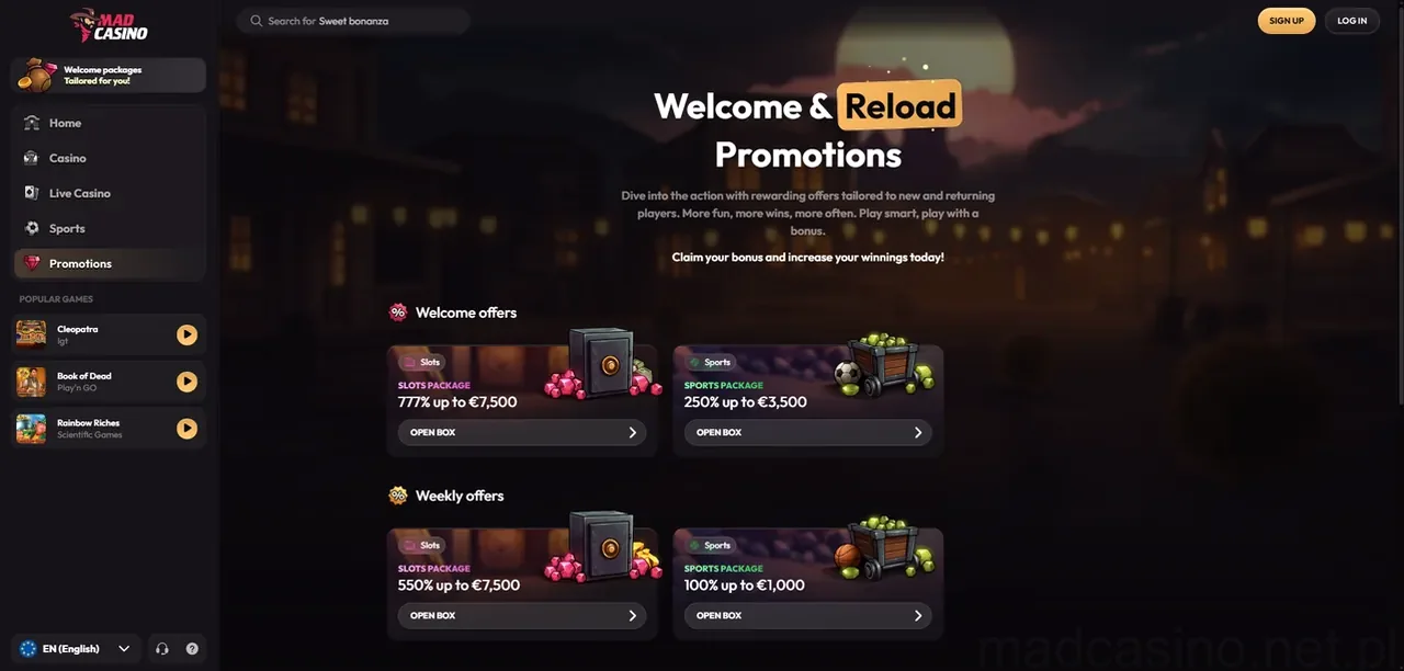 Mad Casino - Oficjalna Recenzja 2026 Casino